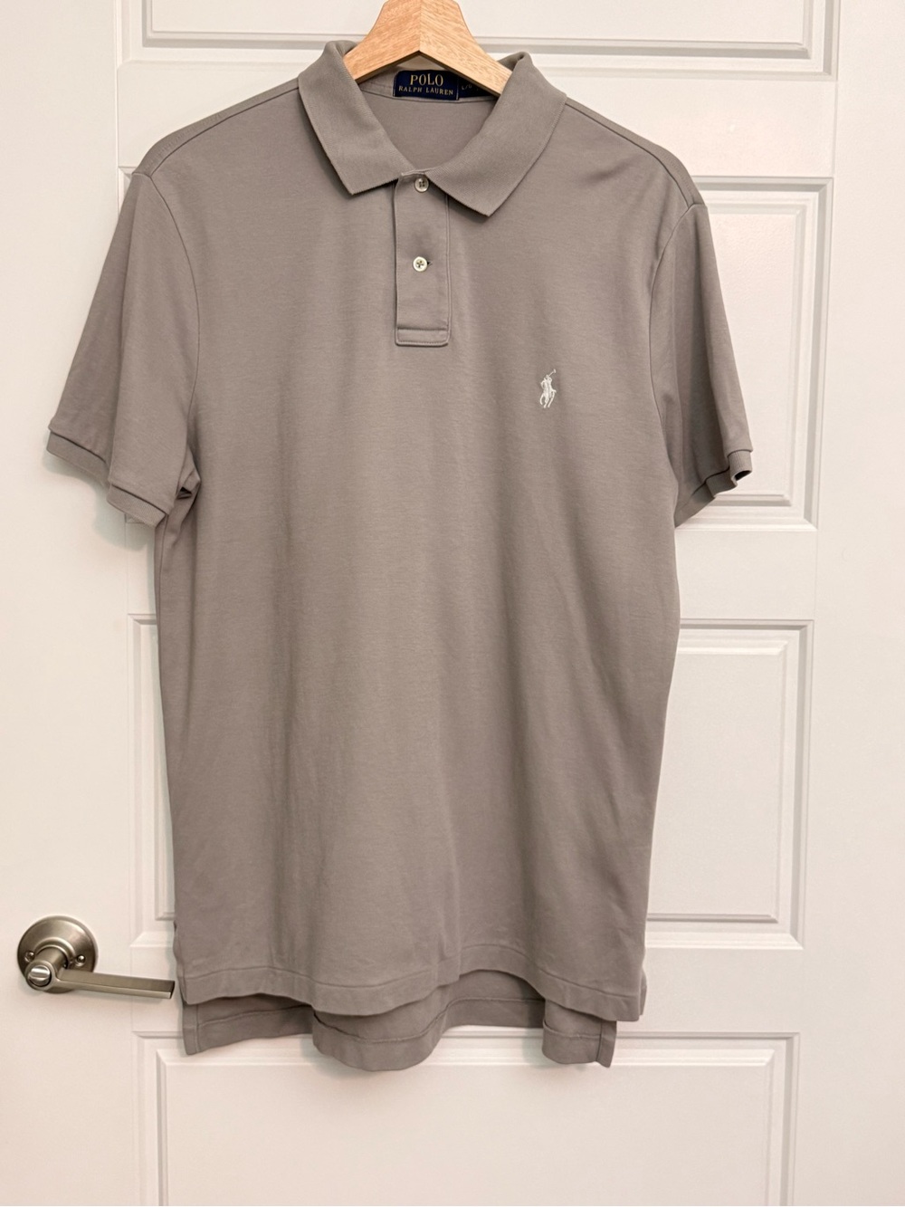 Polo by Ralph Lauren Men's Polo Shirt - Taupe Grey